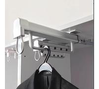 Porte - Vêtements Extractible - Tringle De Penderie Rétractable en Acier Inoxydable pour Sécher Les Vêtements, Serviettes, Foulards, Pantalons Et Cravates, Disponible dans(50.8CM)