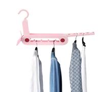 Porte-vêtements pliable multifonctionnel - Organisateur portable de blanchisserie Cintre d'étendoir Harrack, Cintre multi-trous avec design peu encombrant Porte-vêtements pratique Parfait pour