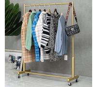 Porte-vêtements Porte-Manteau Doré avec roulettes, Présentoir Multifonctionnel pour Vêtements, Séchoir à Linge, Adapté pour La Maison Ou Les Magasins De Vêtements