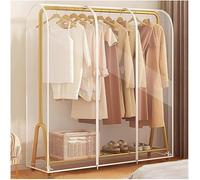 Porte-vêtements Porte-Manteau Porte-poussière Vêtements Porte-vêtements Anti-poussière Tringle à Vêtements Housse De Vêtements Protecteur De Suspension Trans, Color, 60x50x150cm