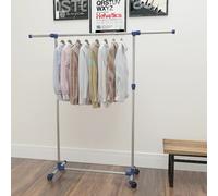 Porte-vêtements Réglable Acier Inoxydable Argenté Porte-manteau Maison vidaXL