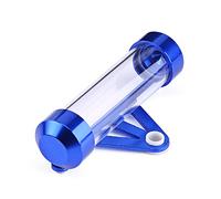 Porte Vignette Assurance Moto Tube, Accessoire Scooter Moto Support de Vignette Assurance Etanche Cylindrique Durable Convient à la Plupart des Motos 11 x 2,6cm (Bleu)