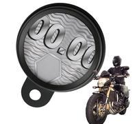 Porte-vignette de direction pour moto | Support de plaque de signalisation rond étanche réutilisable pour moto et scooter