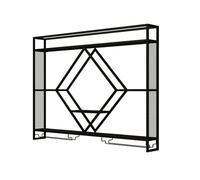 Porte - Vin Montage Mural en Métal,Cadre en Fer À, Industrielle Présentoir À Vin avec LED Bande,3 Niveaux Porte - Vin Montage Mural pour La Maison,Bar,Restaurant Et Cuisine(Black,120cm/47.2in)