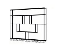 Porte - Vin Montage Mural en Métal,Cadre en Fer,Présentoir À Vin avec Lumière LED,Porte - Vin Montage Mural avec Porte-Verre Industriels pour La Maison,Bar,Restaurant Et Cuisine(Black,120cm/47.2in)