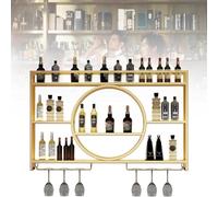 Porte-vin Mural - Présentoir de Bar à la Maison Peu encombrant pour la Cuisine et Le Bar du Petit-déjeuner