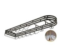 Porte-vin Suspendu, Supports flottants en métal, Plafond en Fer, Porte-Verres à vin, étagères de Rangement, Tasses à vin, Support Suspendu, présentoir en Fer, Porte-vin pour la Maison, Bar,