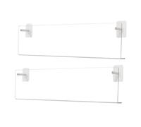 Porte-Vinyles Mural,Étagère Murale En Acrylique Transparent 2 Pièces,Support d'Affichage pour Plateau de Disques sans Perçage | Pour Chambre, Home Cinéma, Amateurs de Musique et Collectionneurs