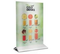 Porte-visuel POSTER FRAMES, A6, socle métal