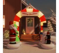 Porte Voûtée Gonflable de Noël avec LED 320 cm Décoration Ornement vidaXL