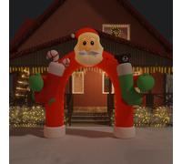 vidaXL Porte voûtée gonflable de Noël avec LED 320 cm