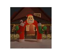 Porte Voûtée Gonflable de Noël avec LED 320 cm Décoration Ornement vidaXL