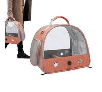 Porte-voyage Vogel avec perche, sac à dos de la cage Parrot | Pet Transparent Coup de voyage respirant pour les oiseaux, petits animaux de compagnie, hamsters, lapins, perroquets, variété de petits an