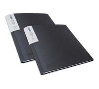 Porte-vues - 200 vues - 100 pochettes - A4 - Noir - Lot de 2 - Rapesco