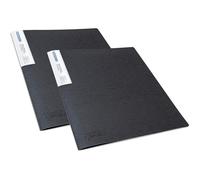 Rapesco Porte-vues 1643 40 vues (20 pochettes) A4 avec protection antibactérienne Noir Lot de 2