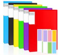 Porte-vues A4 avec pochettes en plastique, 40 pochettes (6 couleurs)
