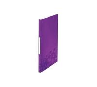 Porte Vues - Leitz Wow - 40 Compartiments - A4 - Violet Métallisé