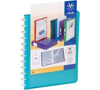 Porte-Vues Reliure 50 Vues Avec Pochettes Amovibles Geode Format A4 Bleu
