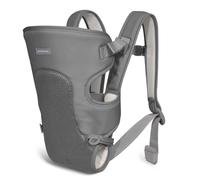 Portebеbе KikkaBoo MYRA, ergonomique, sangles larges et réglables, mains libres, 3 positions de portage, jusqu'à 9 kg, maille légère et respirante, gris