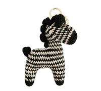 Porteclés crochet, breloque cheval sac, mignon porte-clés pour sacs, laine avec fonction décorative, facile à accrocher, accessoire mode fait main pour sac, 3.93x3.93 pouces