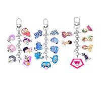 Porteclés K Pop, Porteclés Double Face Ensemble De Produits Dérivés Figurines D'anime Cosplay Cadeaux pour Les Fans De Collection(3PCS)