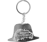 Porteclés The Blues Brothes Chapeau argenté, en métal, sur carte header. multicolor G