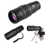 Portée de monoculaires Portables étanches compactes Haute Puissance avec trépied Adaptateur pour Smartphone pour l'observation des Oiseaux, randonnées, Sports et Concerts en Plein air, télescope