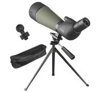 Portée de repérage 25-75x80 BAK4 Portée d'observation Claire Haute définition avec trépode et Sac de Rangement et Support téléphone étanche pour l'oiseau à Regarder Les paysages la Faune.