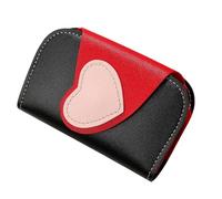 Portefeuille à clés unique sur le thème de l ' amour avec plusieurs crochets, construction en cuir PU imperméable, accessoire pratique pour pochettes à clés essentielles quotidien