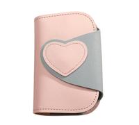 Portefeuille à clés unique sur le thème de l ' amour avec plusieurs crochets, construction en cuir PU imperméable, accessoire pratique pour pochettes à clés essentielles quotidien