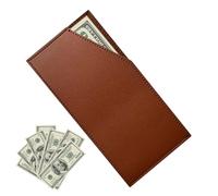 Portefeuille à Clip d'argent - Portefeuille Mince Minimaliste, PU Leather Billfold | Slim Money Pocket and Card Case, Passable de Poche Pratique pour espèces, Cartes de débit et ID, Portefeuille