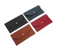 Portefeuille à Enveloppe pour Espèces 4 Pièces en Pu, Long et Simple