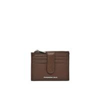Portefeuille Ã fermeture bouton-pression en cuir femme Mandarina Duck Marron 9x11x2 cm
