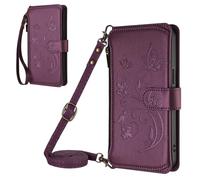 Portefeuille à Fermeture éclair Anti-Choc pour OUKITEL C51, avec Poche à Fermeture éclair et Boucle magnétique, 5 Fentes pour Cartes, Poche à Fermeture éclair, Sangle de Poignet