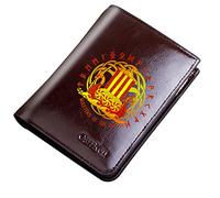 Portefeuille à fermeture éclair de poche vintage masculine, sac à main courte bifold en cuir de grande capacité, symbole viking abrilet de cartes d'amulette bourse de bourse masculine cadeau,