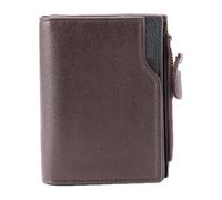 Portefeuille à Fermeture éclair, Support de Carte de crédit Vertical et Portefeuille Compact-Sac à Bouton Multi-Cartes Parfait pour Les Hommes, idéal pour Transporter de l'argent, ID, Coffee,