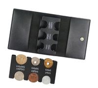 Portefeuille à monnaie - Porte-monnaie | Portefeuille trieur d'argent | Robuste et multifonctionnel à trois volets avec housse en cuir pour sœurs, pères, mères, Noir , Reportez-vous à la description