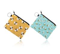 Portefeuille À Motif d'abeille 2 Pièces, Portefeuille Mignon, Portefeuille Portable, Mini Sac De Rangement, Sac De Rangement Étanche