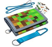 Portefeuille à trois volets pour garçons et filles, sac à main pour jeunes enfants avec poche zippée pour pièces de monnaie et porte-cartes, a, UNE, Américain