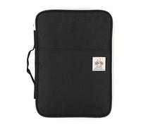 Portefeuille A4 Multifonctionnel de Document Trousses Imperméable en Oxford Cloth Sac de Certificat de 35 * 25 * 3 CM (Noir)