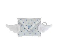 Portefeuille ailé multifonctionnel Cruff Blue Star | Porte-cartes portable avec doublure intérieure douce pour un usage quotidien et un cadeau, tissu polyester