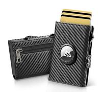 Portefeuille Airtag pour Apple Air Tag, porte-cartes RFID, portefeuille fin en cuir pour homme, portefeuille intelligent avec fermeture éclair, poche pour pièces de monnaie, portefeuilles Airtag Apple
