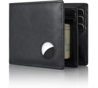 portefeuille airtag pour hommes, Noir-171, Portefeuille en cuir pour homme