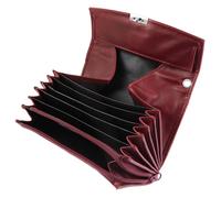 Portefeuille Akzent en synthétique rouge format horizontal chic