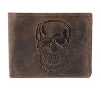 Portefeuille - AKZENT - Geldbourse - Cuir véritable - RFID - Marron format horizontal