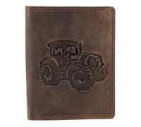 Portefeuille Akzent pour homme en cuir marron chic