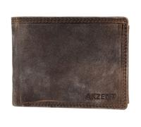 Portefeuille Akzent pour homme en cuir marron format horizontal intemporel
