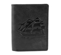 Portefeuille Akzent pour homme en cuir noir élégant