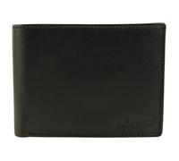 Portefeuille Akzent pour homme en cuir noir format horizontal classique