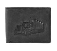 Portefeuille Akzent pour homme en cuir noir format horizontal élégant